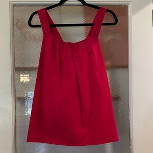 Cross-back Pink Sleeveless Top